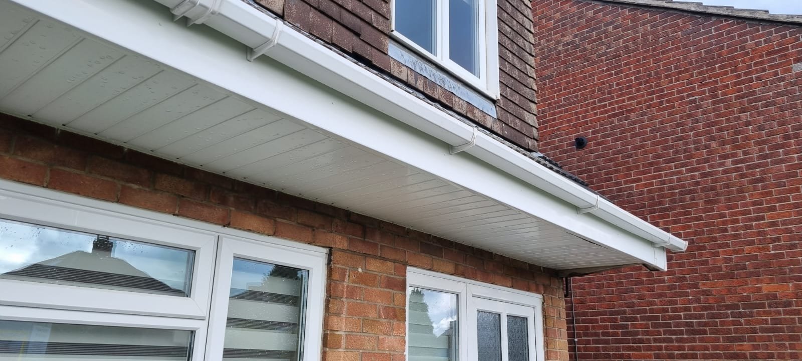 Patchway 3 An image of a residential gutter, fascia and soffit